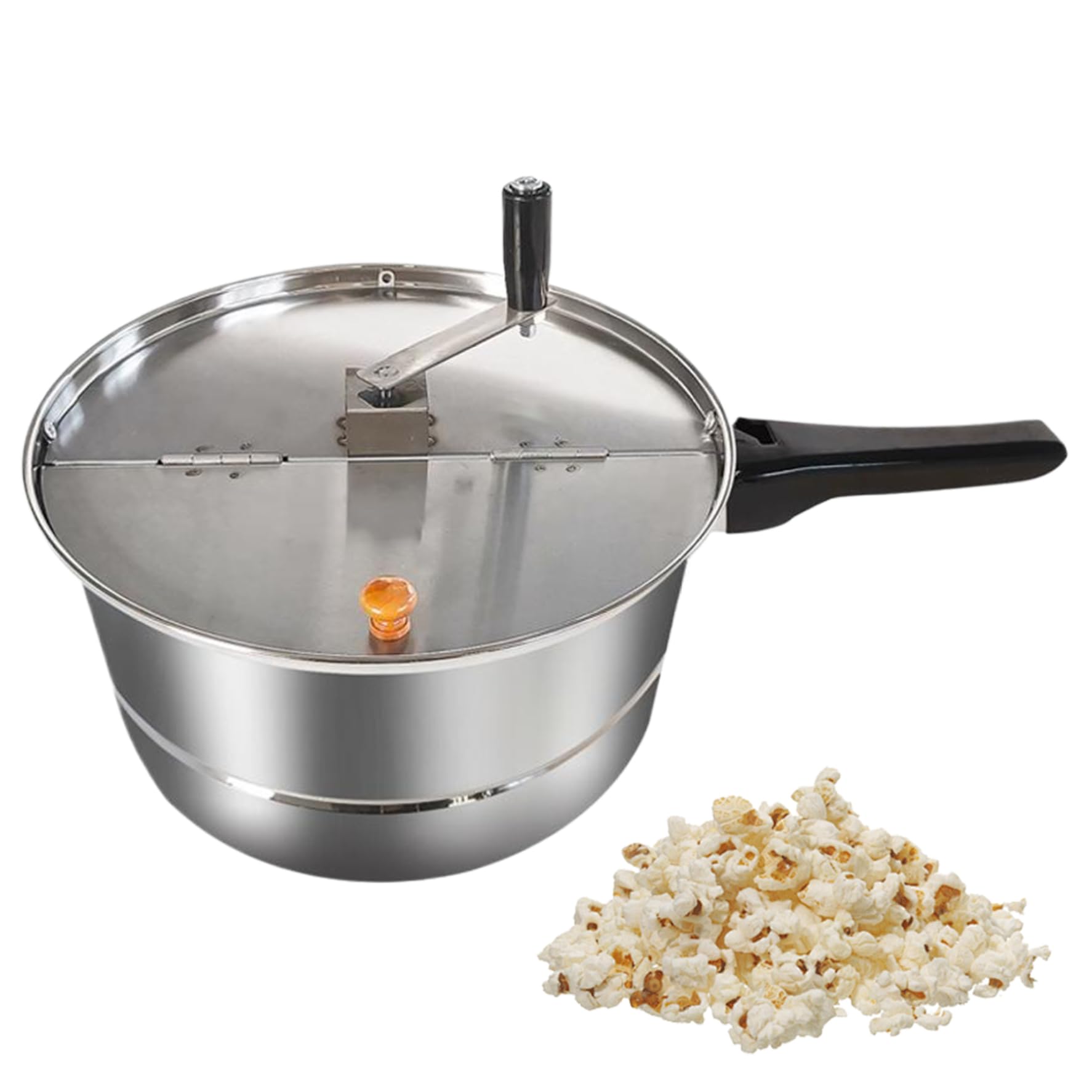 Hyperu Popcorn Maker Machine - Stirring Popcorn Popper for Home Theater, Movie Nights & Snack Time - Perfect for Family Gatherings & Parties