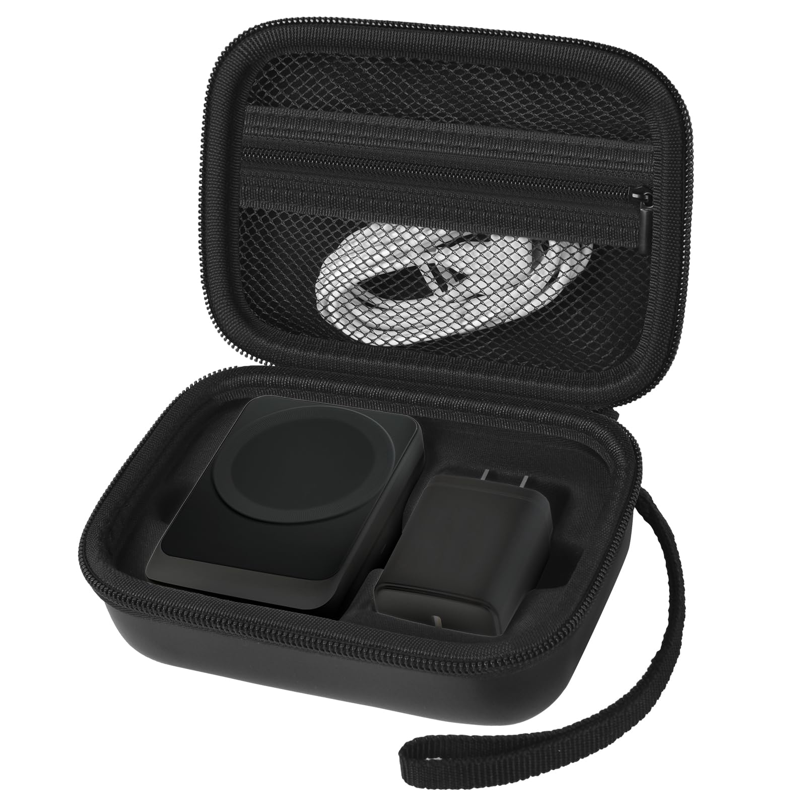Anker MagSafe Charger MagGo 3-in-1 Charging Station Case - 15W Wireless Magnetic Stand for Apple Watch, Power Bank & USB-C Chargers - Black Storage Box | Perfect for Home, Office & Travel Organization