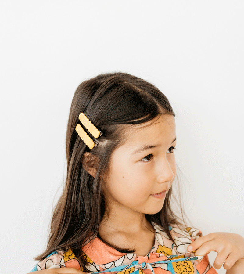 Wunderkin Pencil Scallop Hair Clip - Trendy Hair Accessory for Women & Girls | Perfect for School, Work, Parties & Everyday Style