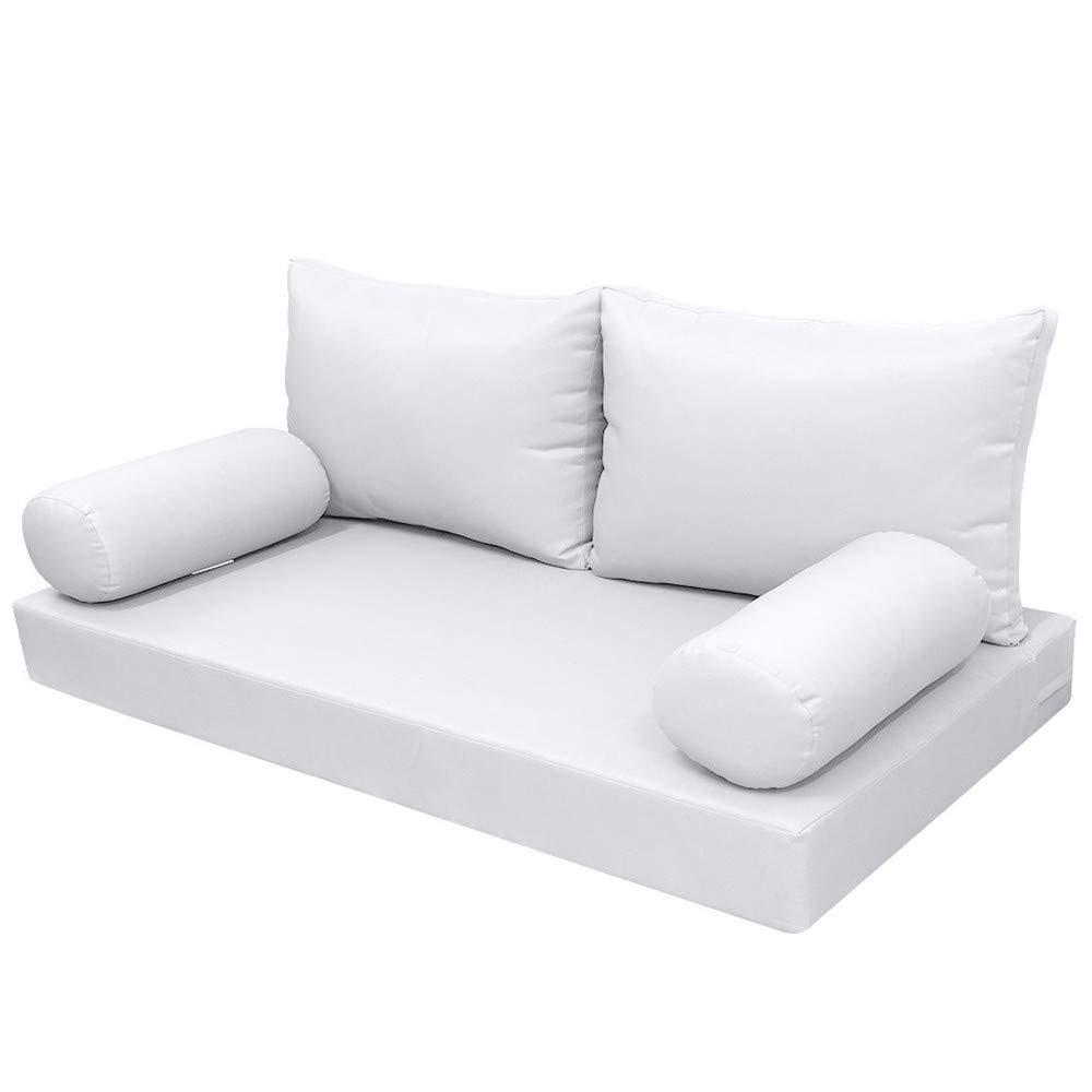 Prolinemax Outdoor Style 2 Full Knife Edge Daybed Mattress Cover with Bolster Pillow Fitted Sheet - Waterproof & Durable for Patio, Poolside, and Garden Lounging AD105