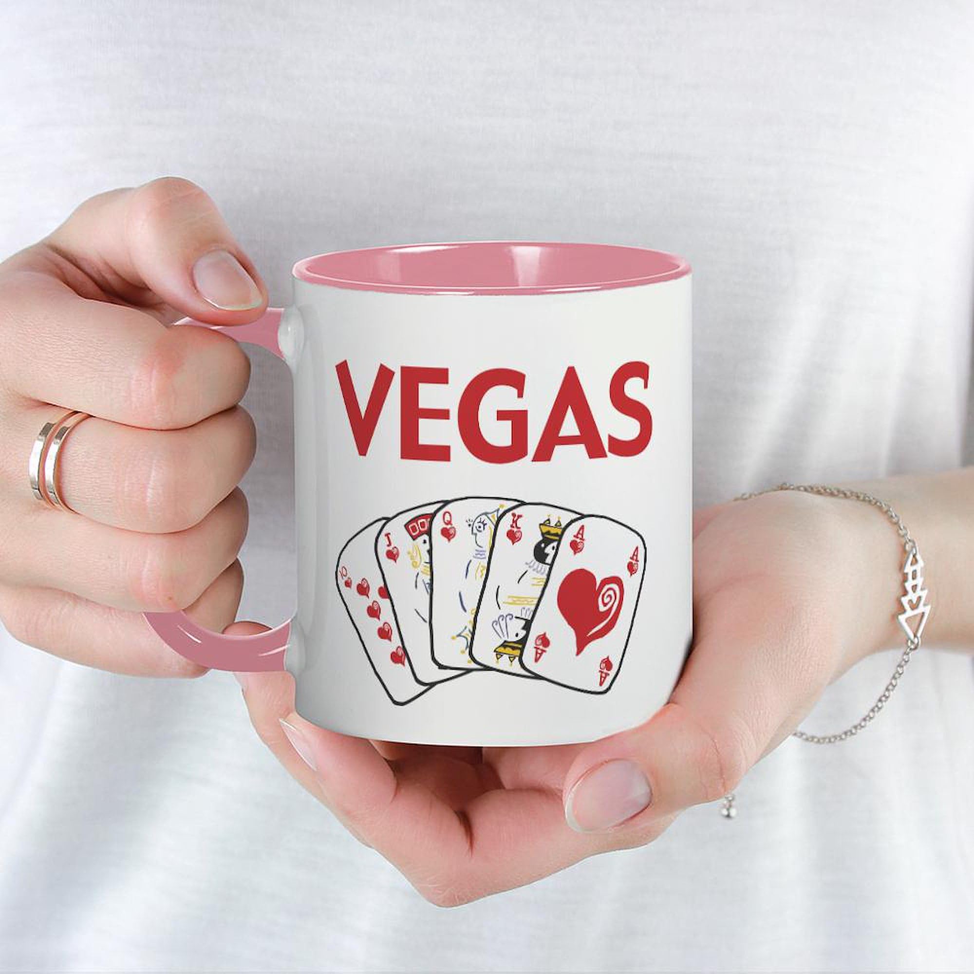 Vegas Themed 11 oz (325 ml) Ceramic Coffee Mug - Perfect for Home, Office & Travel | Unique Las Vegas Souvenir Gift