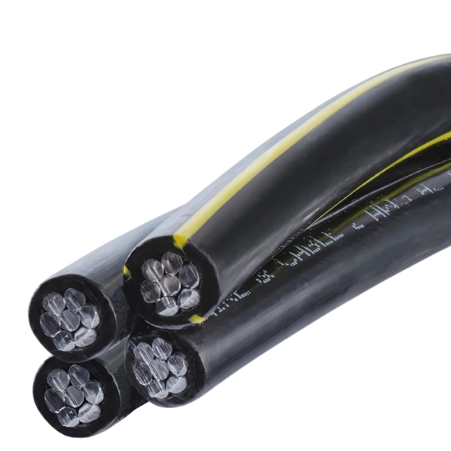 80' Aluminum URD Dyke 2-2-2-4 Quadruplex Secondary Cable - Direct Burial Electrical Wire for Underground Power Distribution | Nassau Electrical Supply - Perfect for Residential & Commercial Outdoor Wiring Projects