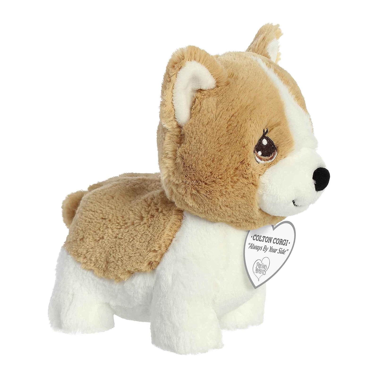 Aurora Precious Moments Colton Corgi 8.5 Inch Plush Stuffed Animal Toy - Perfect for Kids' Bedtime, Nursery Decor & Gift Giving