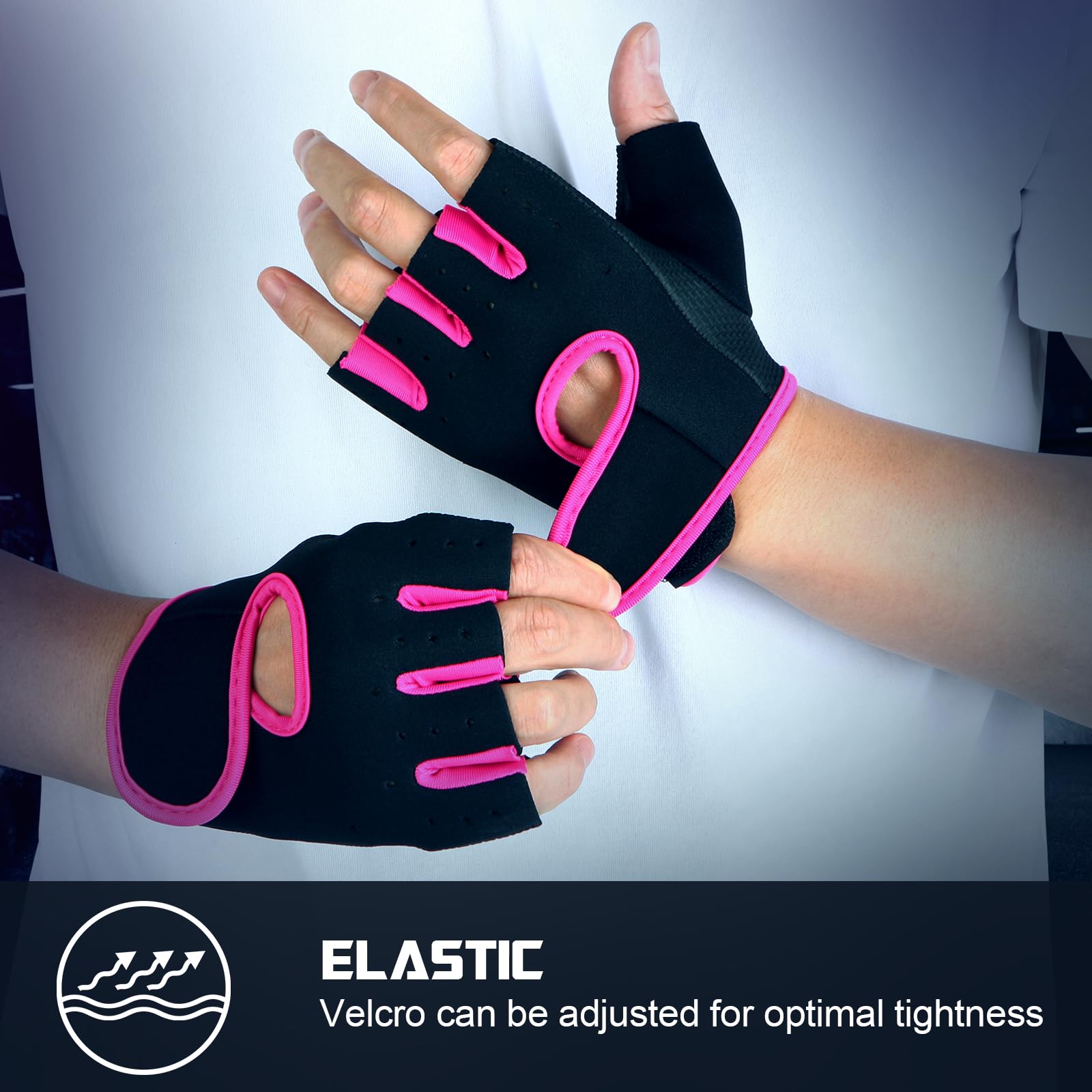 Flammi Women's Workout Gloves for Gym, Exercise & Training - Non-Slip Fitness Gloves for Weight Lifting, CrossFit & Yoga - Perfect for Women's Hand Protection During Workouts