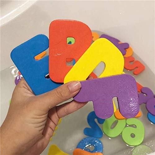 BAIVYLE 36-Piece Baby Bath Toys - Floating Foam Alphabet Letters & Numbers Set for Toddlers & Kids - Educational ABC Learning Toys for Bathtub Fun - Easy Cleanup & Drip Dry - Perfect for Sensory Play, Early Learning & Bath Time Entertainment