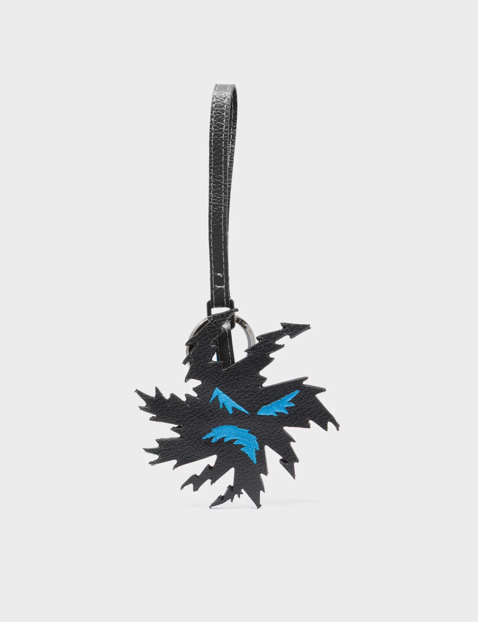 Zappy Zapzu Black Leather Bag Charm - Stylish & Durable Keychain for Handbags, Backpacks, Luggage - Perfect Gift for Women & Travel Accessories