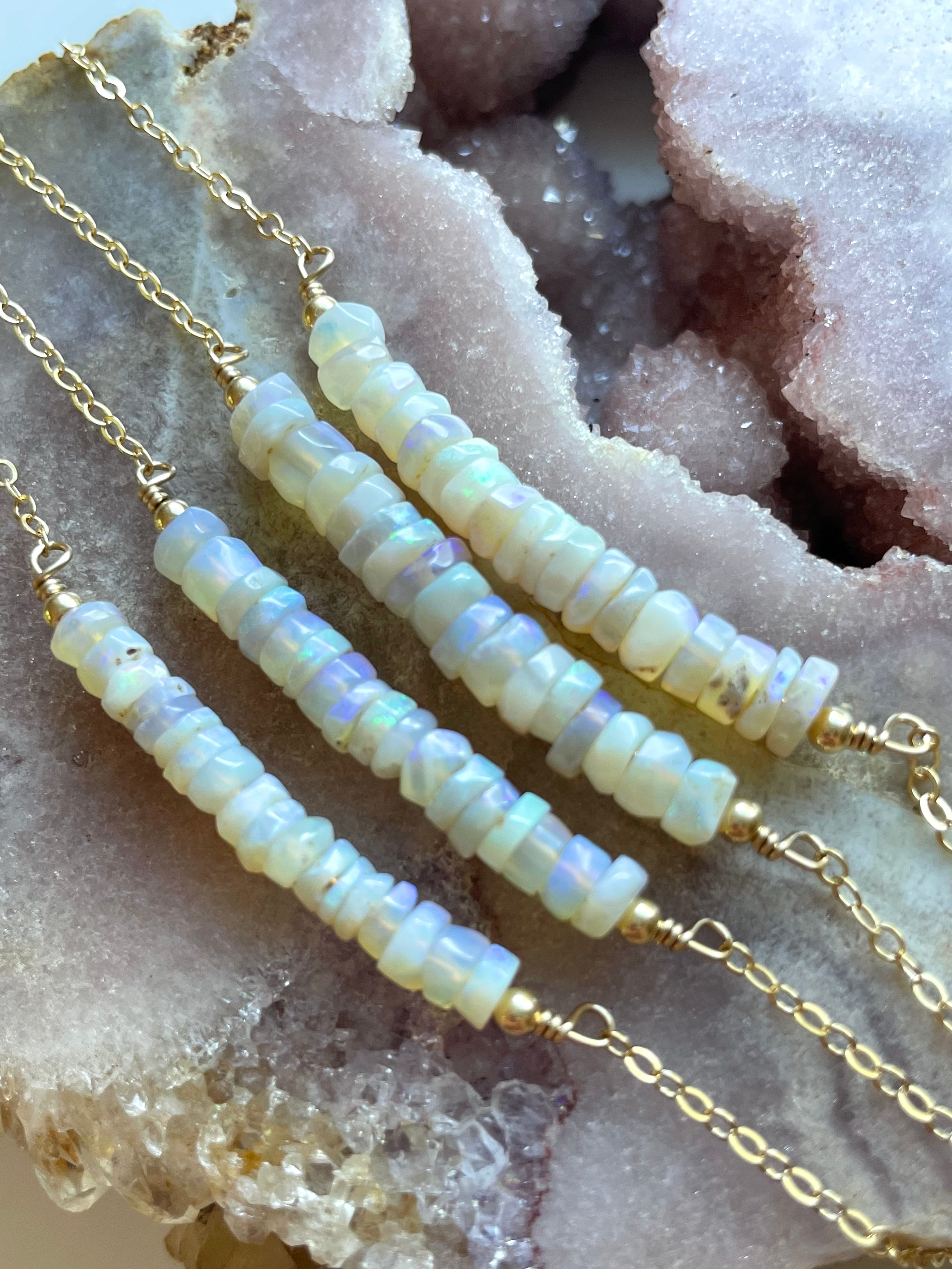 Australian Opal Necklace - Sterling Silver or 14k Gold Filled Jewelry for Women | Elegant Gift for Birthday, Anniversary & Special Occasions