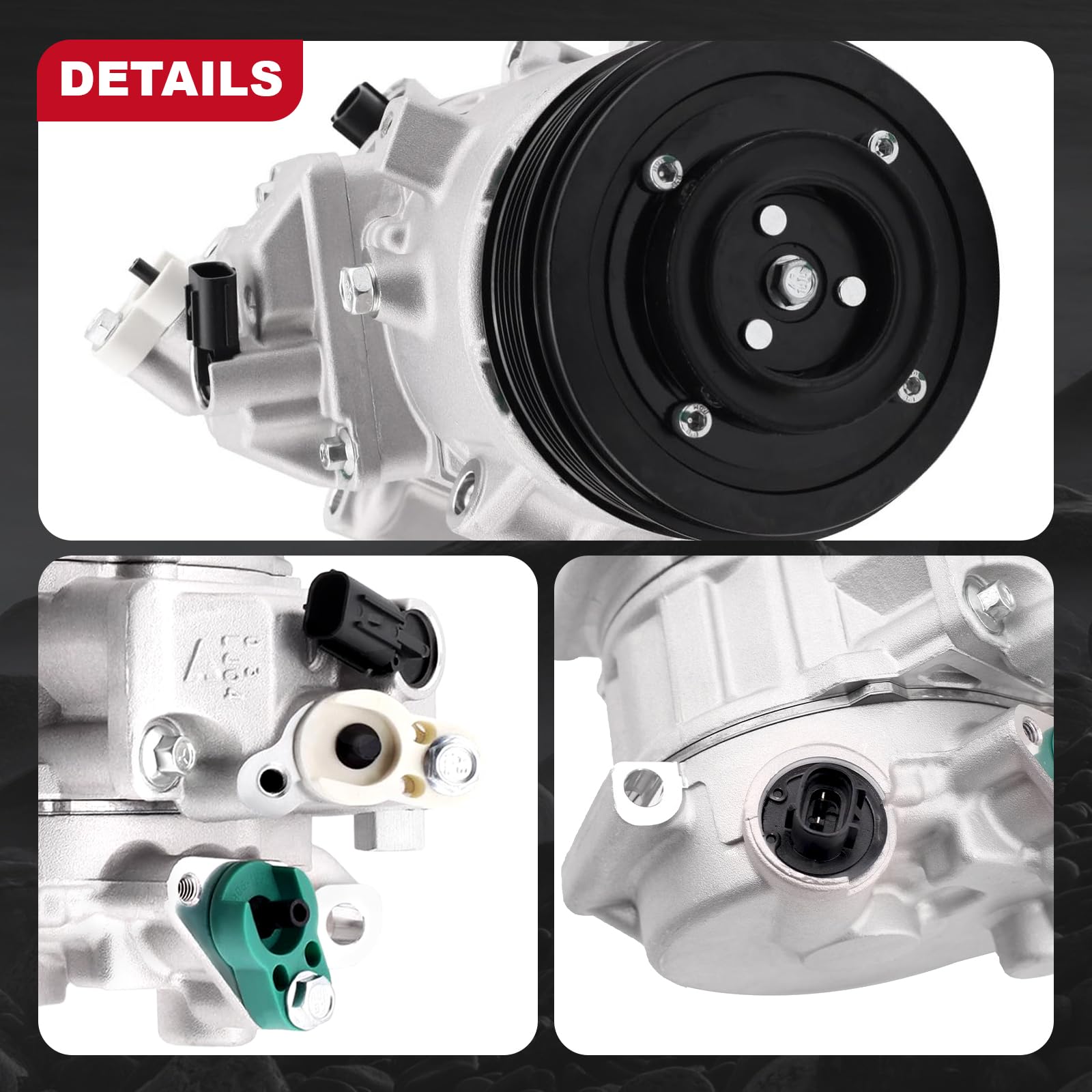 High-Performance AC Compressor for Toyota Camry 2012-2017 & RAV4 2009-2012 - Direct Fit Replacement Part - Perfect for Summer Cooling & Long Road Trips