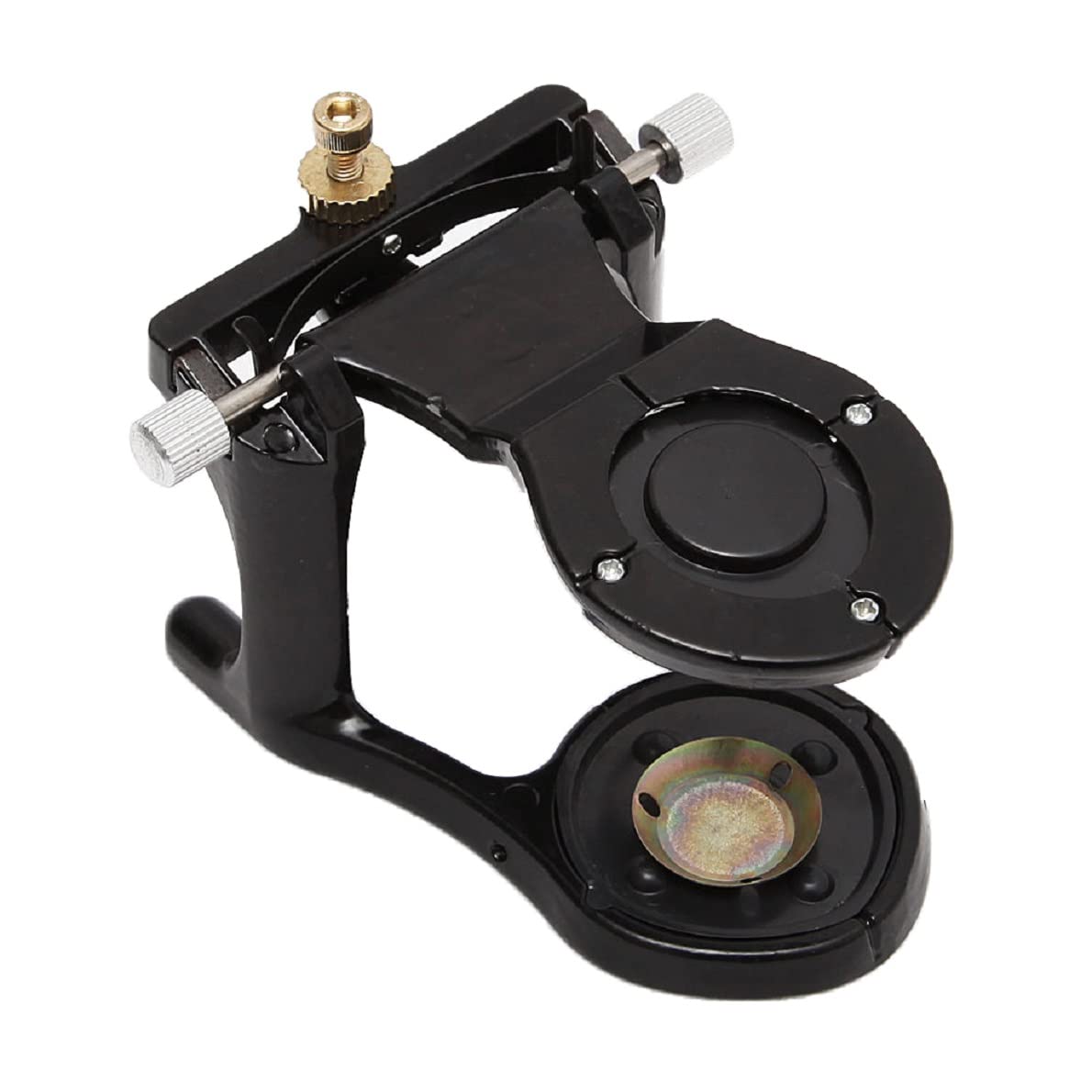 Adjustable Dental Magnetic Articulator - Small Black Teeth Articulator for Precision Dental Work | Perfect for Dentists, Orthodontists & Dental Labs