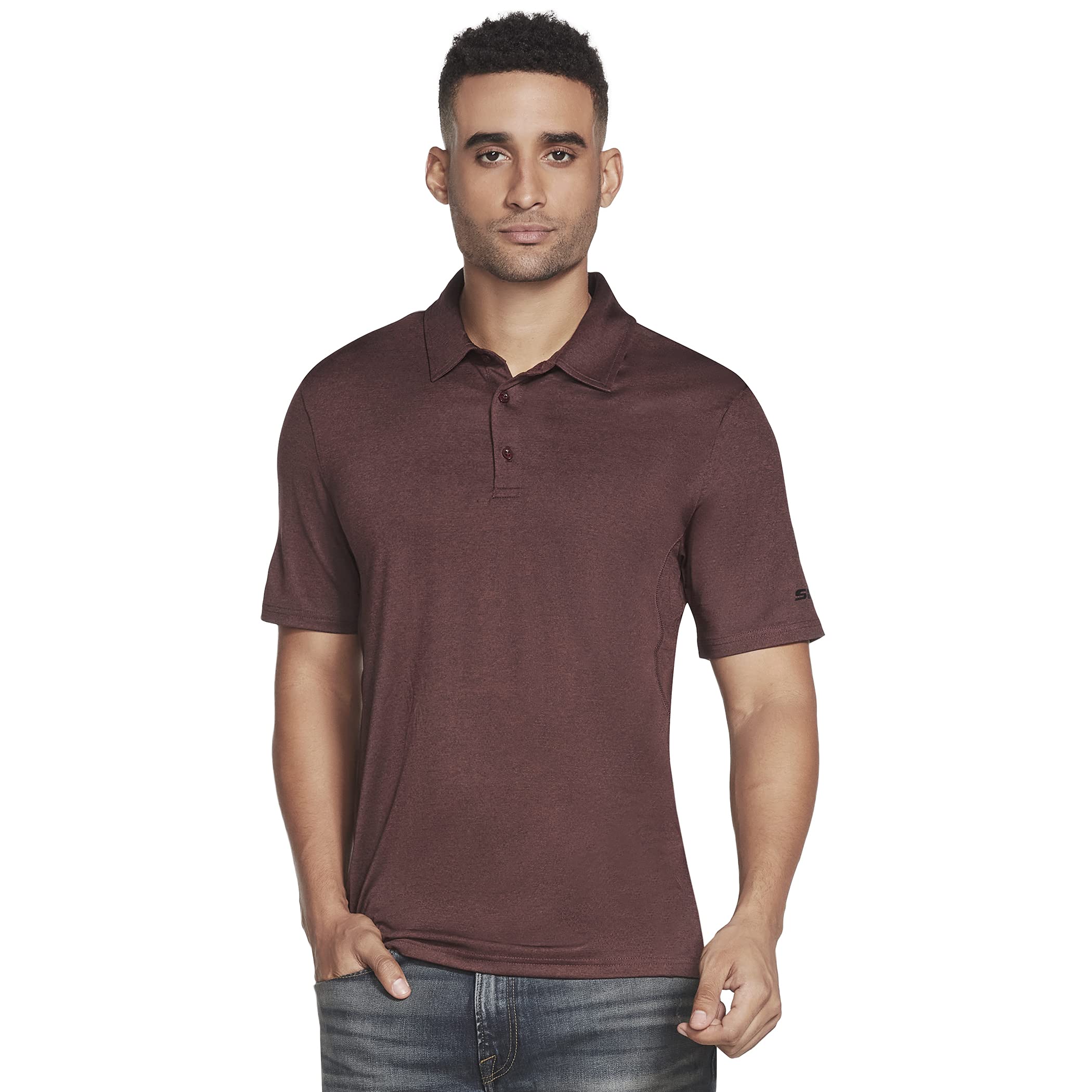 Skechers Men's Skech-Air Polo Shirt - Lightweight, Breathable & Comfortable for Casual Wear, Golf & Outdoor Activities