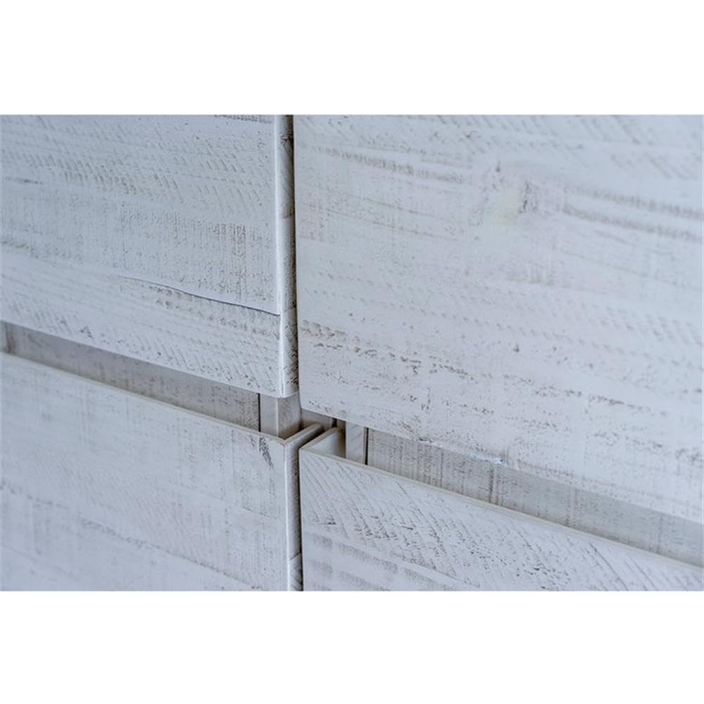 Fresca Stella 58 Inch Rustic White Wall Mounted Double Bathroom Vanity Cabinet - Perfect for Modern Farmhouse & Small Bathroom Storage Solutions