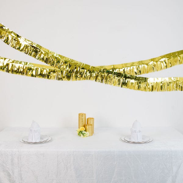 16 ft Metallic Foil Fringe Tassels Hanging Garland - Party Decorations for Birthday, Wedding, Baby Shower & Home Decoration