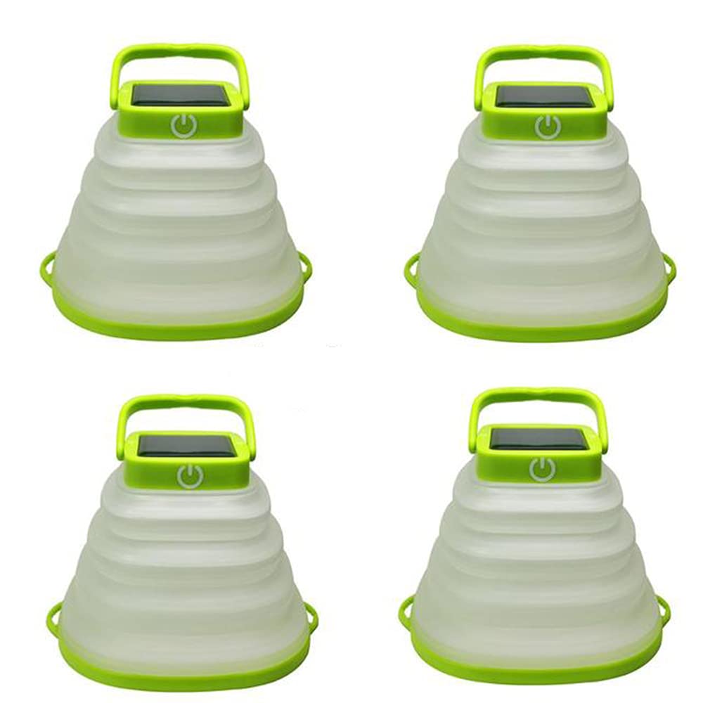 Collapsible LED Camping Lantern - 3 Mode Portable USB Rechargeable & Solar Powered Waterproof Flashlight for Outdoor Adventures, Hiking, Tent, Emergency Kit, Power Outages - Perfect for Backpacking, Camping Trips and Home Emergency Preparedness