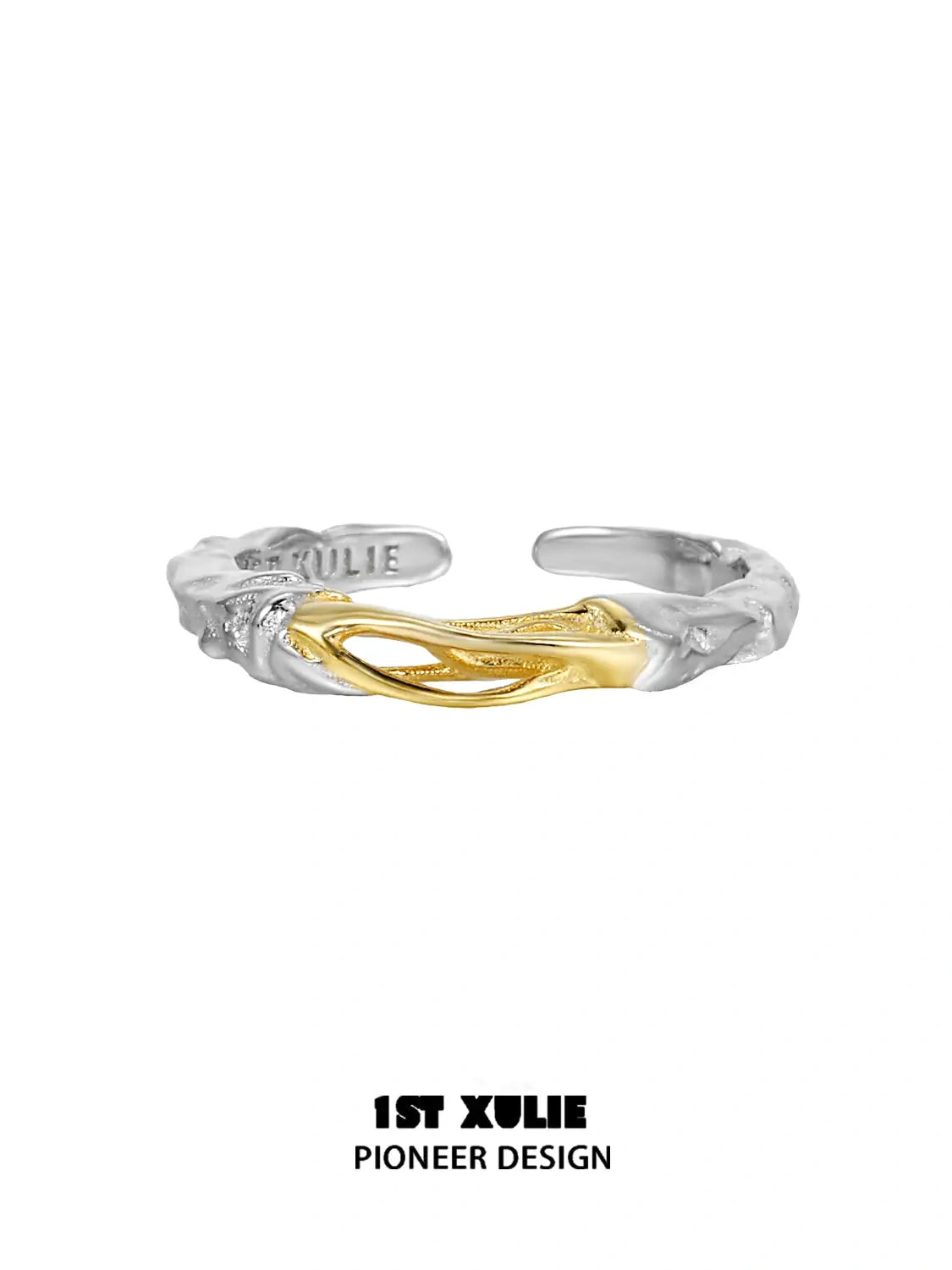 Lucifer 925 Sterling Silver Gravitational Entanglement Open End Ring for Men & Women - Perfect for Gothic Fashion, Witchy Aesthetics, and Alternative Jewelry Lovers