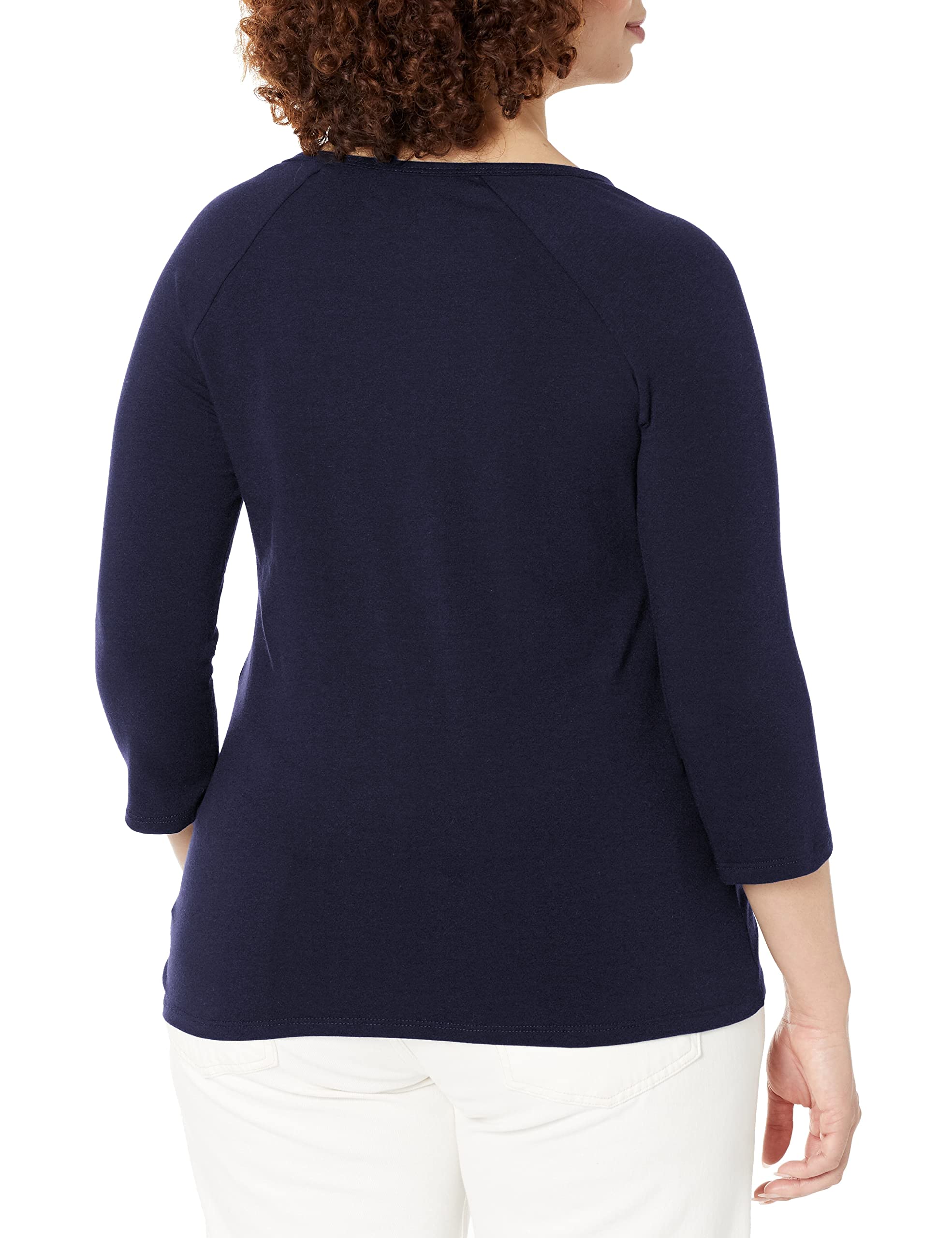 Hanes Women's Comfort Stretch Cotton T-Shirt - Soft Short Sleeve Crewneck & Raglan Tee for Casual Wear, Lounge & Everyday Outfits