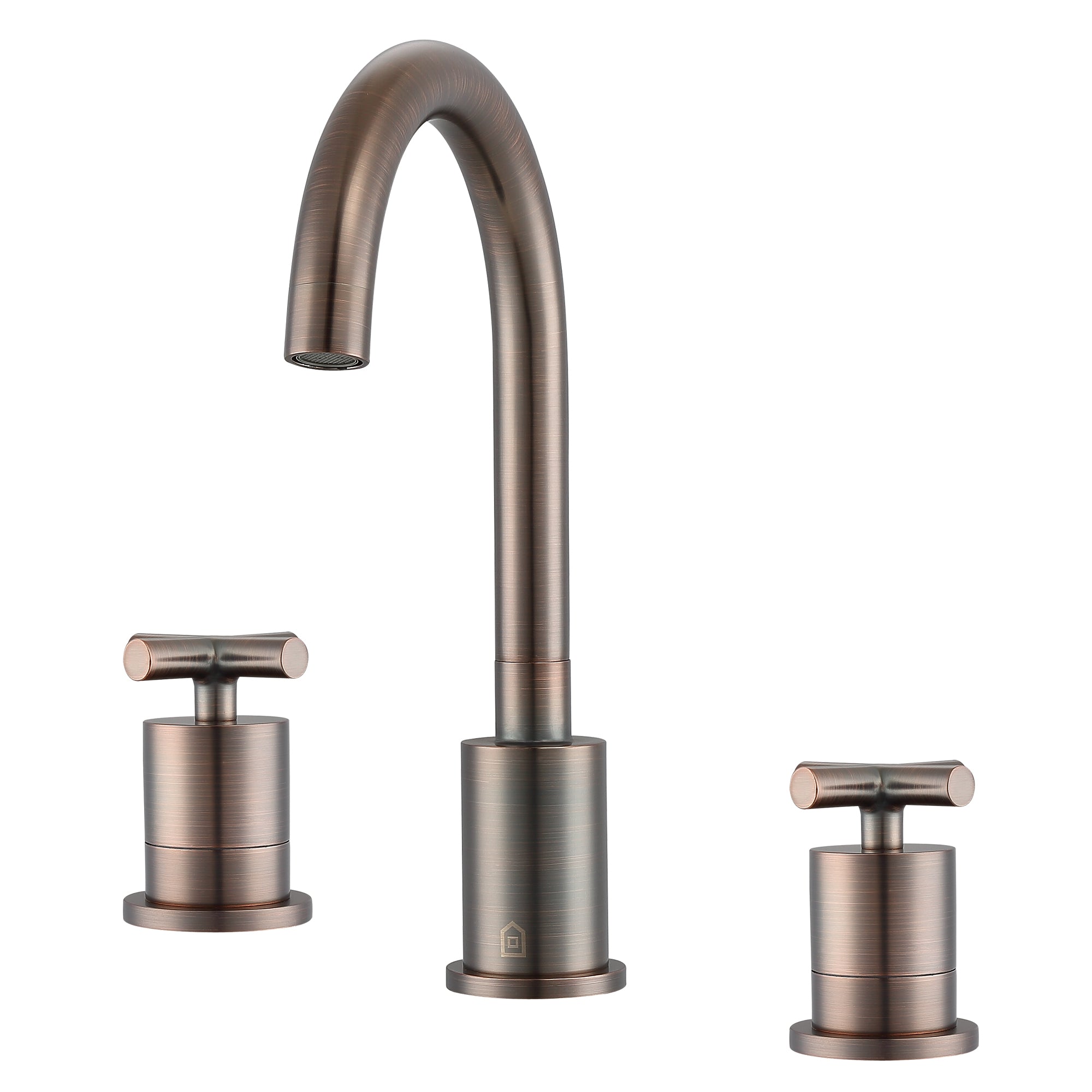 Ancona Ava Widespread 3-Hole Bathroom Faucet with Cross Handles in Oil Rubbed Bronze - Perfect for Modern Vanities and Bathroom Sink Upgrades