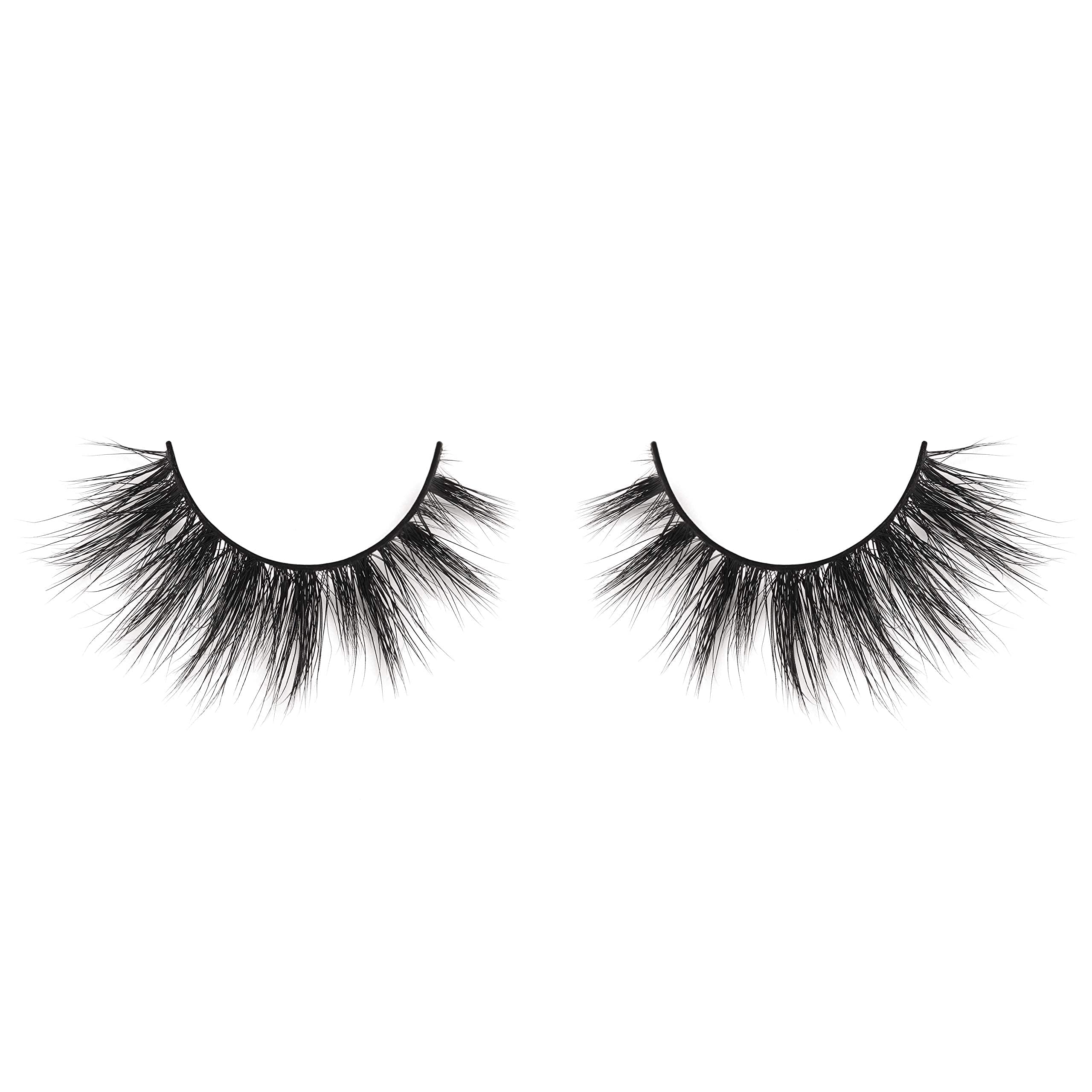 Lilly Lashes Miami Flare 3D Mink Eyelashes - Natural & Wispy False Lashes for Everyday Wear, Reusable Up to 25 Times, Fluffy Strip Lashes for Parties, Weddings & Special Occasions (Lash Glue Not Included)