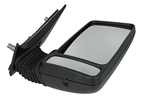 9202977 Outdoor Short Arm Manual Convex Mirror 100-340 x 180mm - Perfect for Driveway, Parking Lot & Warehouse Safety