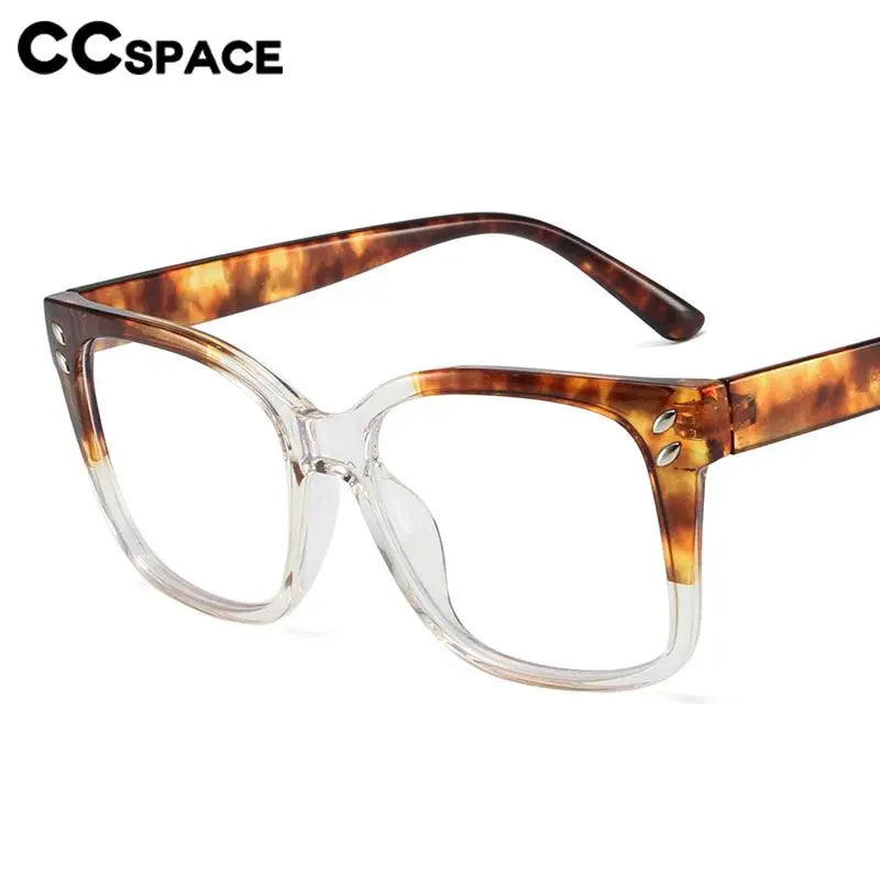 CCspace Women's Full Rim Square TR90 Reading Glasses +1.00 to +4.00 - Lightweight & Durable Eyewear for Reading, Office, and Computer Use