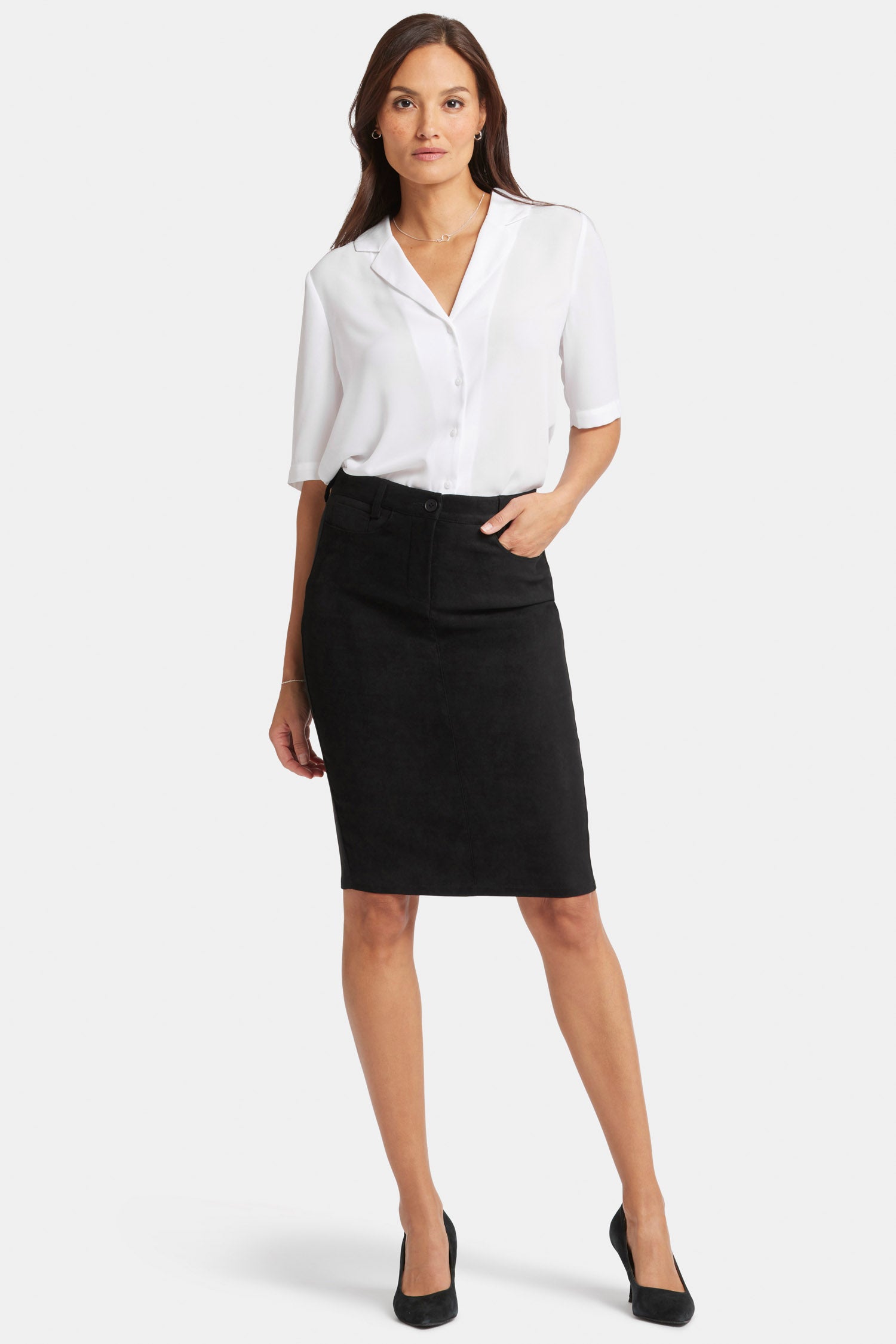 5 Pocket Pencil Skirt for Women - Slim Fit Black Office Skirt | Perfect for Work, Business Meetings & Formal Occasions