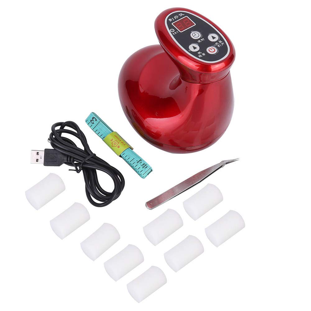 Electric Gua Sha Massager & Cupping Therapy Tool - LCD Adjustable Scraping Machine for Pain Relief & Relaxation | Perfect for Home Spa, Muscle Recovery, and Traditional Chinese Medicine Therapy