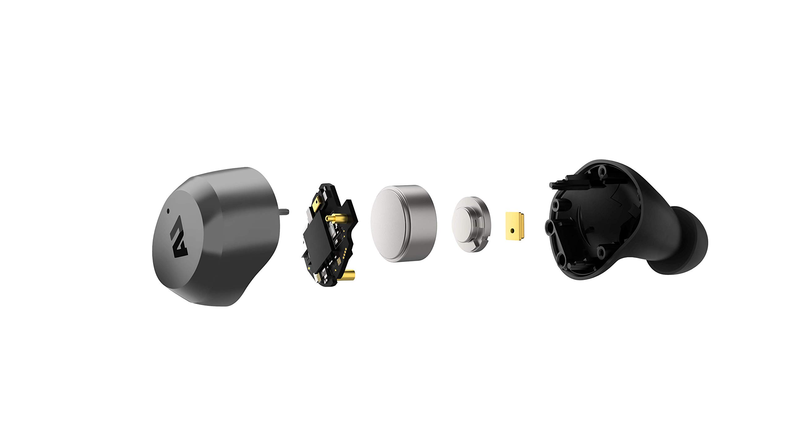 ausounds AU-Stream Hybrid Bluetooth True Wireless Earbuds with Active Noise Cancellation | Touch Controls, Wireless Charging Case & Premium Dynamic Drivers | Gray | Perfect for Commuting, Workouts & Travel