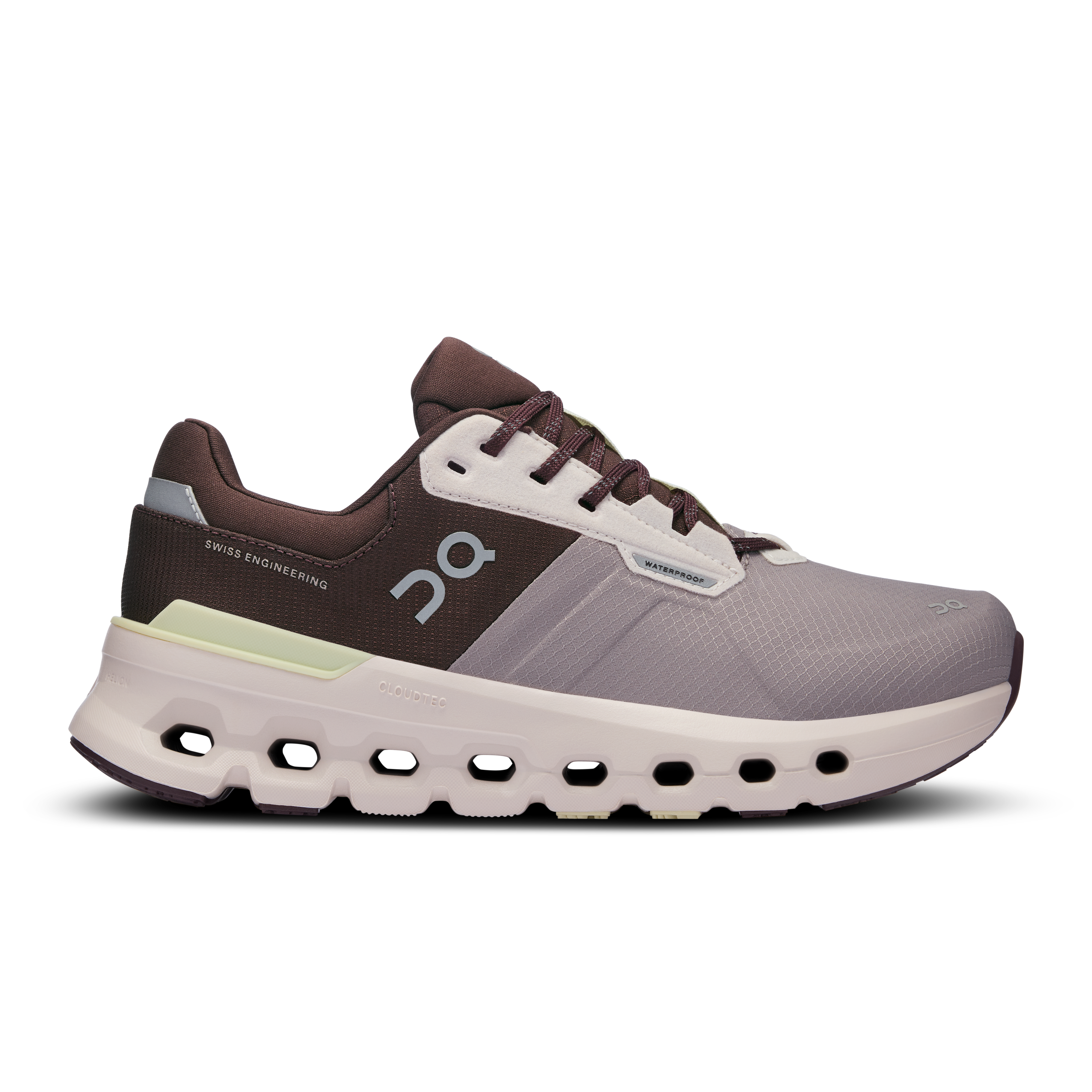 On Running Women's Cloudrunner 2 Waterproof Running Shoes - Zinc/Seedling - Lightweight Trail & Road Running for Women