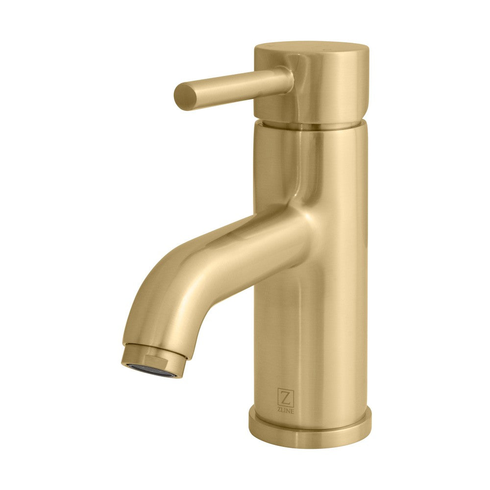 ZLINE Aloha Single Handle Bathroom Faucet in Champagne Bronze - Vintage Style Brass Bathroom Sink Faucet with High Arc Spout for Modern and Traditional Bathrooms (ALH BF CB)