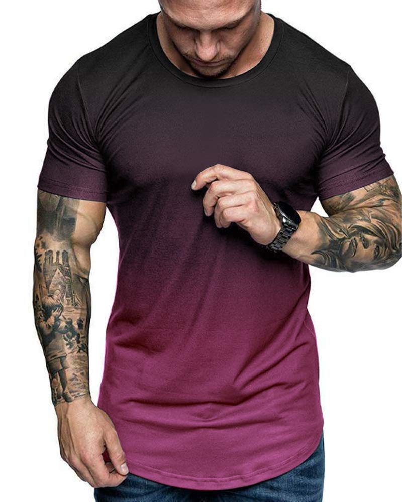 RRHSS Men's Muscle Gym T-Shirt - Short Sleeve Workout Shirt, Athletic Bodybuilding Cotton Tee for Weightlifting & Fitness Training | Perfect for Gym, Bodybuilding & Casual Wear