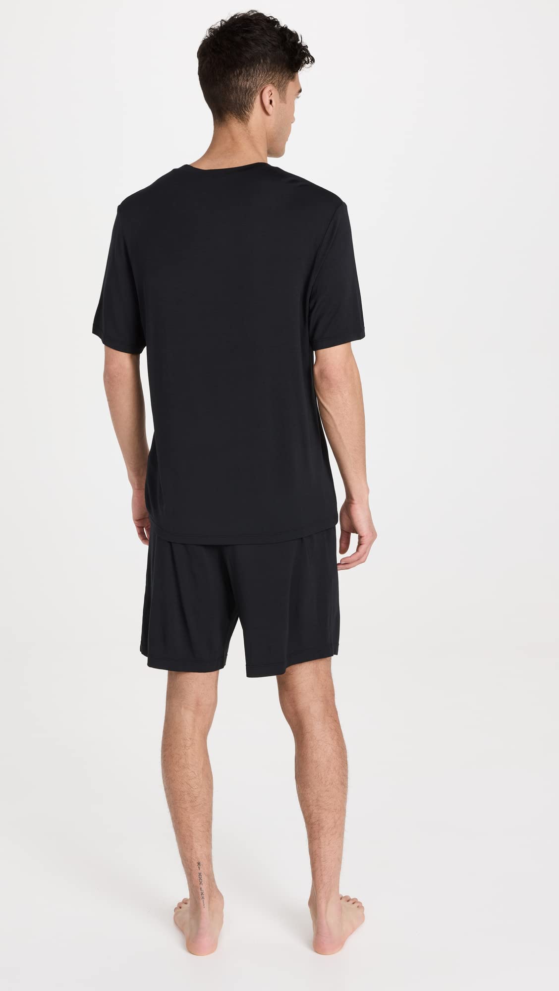 Eberjey Men's Henry Short Pajama Set - Soft Cotton Sleepwear for Lounge & Travel - Perfect for Summer Nights & Relaxing at Home
