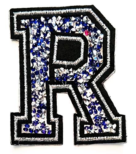 Blue Crystal Letter R