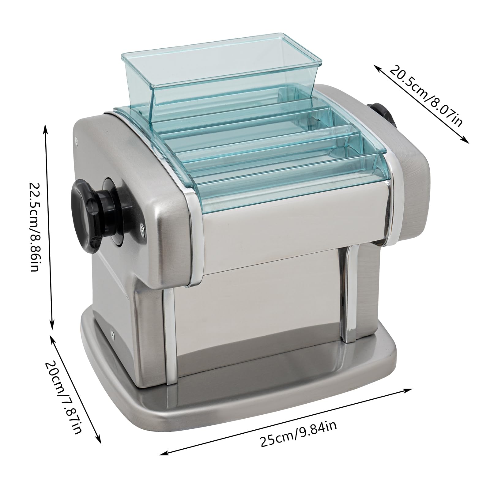 Automatic Electric Pasta Maker Machine - Stainless Steel Fresh Noodle Dough Roller with Adjustable Thickness for Homemade Pasta | Perfect for Family Cooking, Italian Cuisine & Restaurant-Style Meals at Home