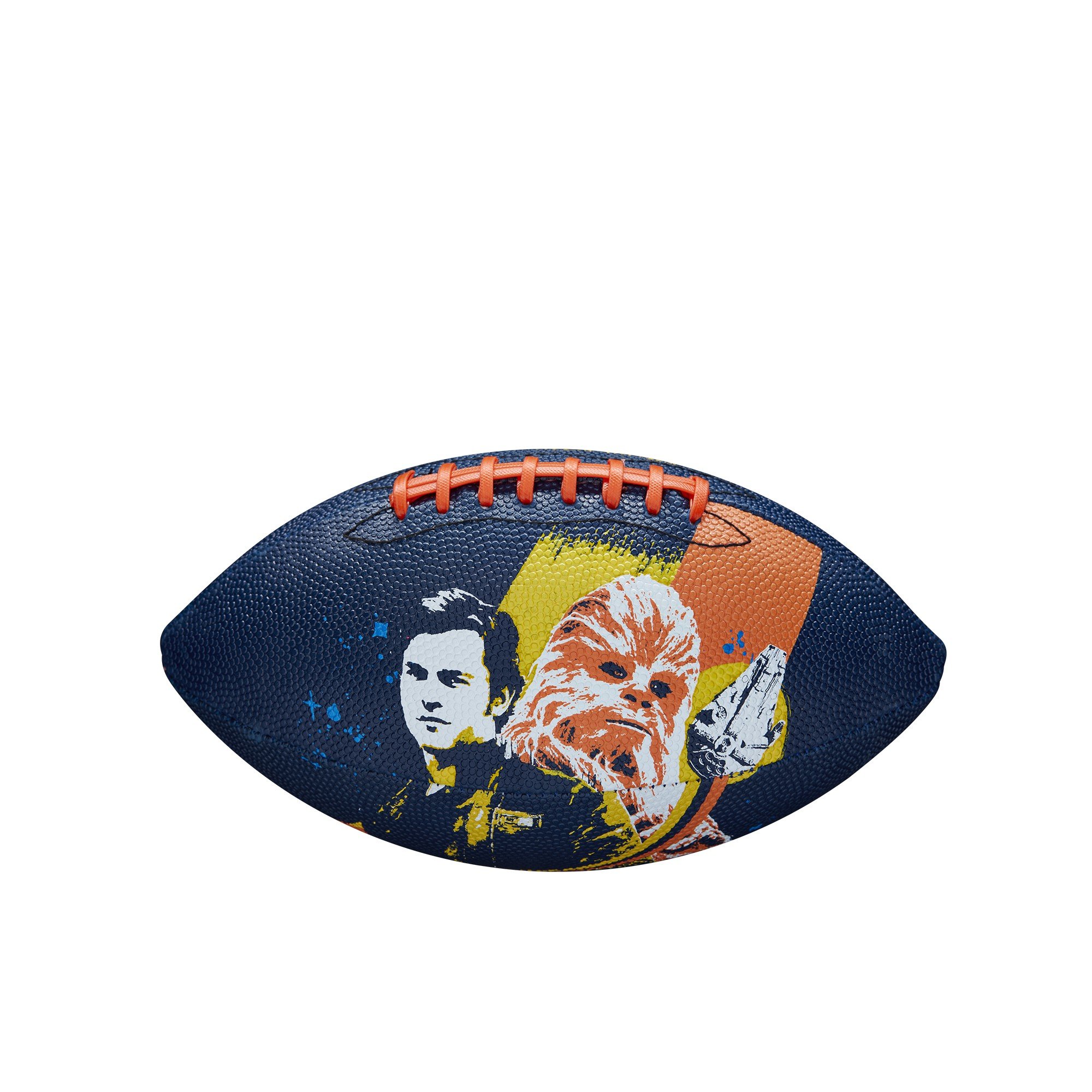 Wilson Star Wars Han Solo & Chewbacca Junior Football - Officially Licensed NFL Youth Size for Kids Ages 6-12 | Perfect for Backyard Games, Birthday Gifts & Star Wars Fans
