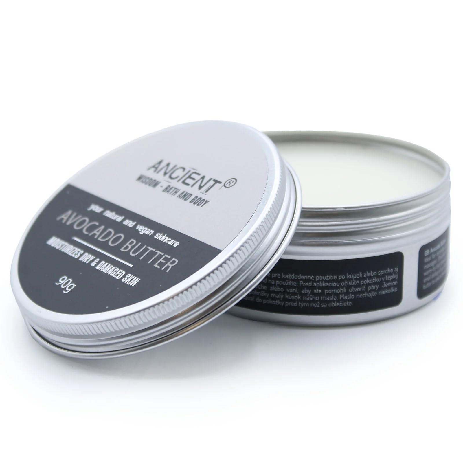 Pure Avocado Body Butter 90g - Ultra Moisturizing & Nourishing Skin Care for Dry & Sensitive Skin - Perfect for Daily Hydration & Spa Treatments