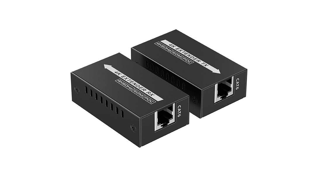 4K 60Hz HDMI Extender Set - Compact Size for Home Theater, Gaming & Conference Room Setup | Ultra HD Signal Booster for Long Distance Transmission