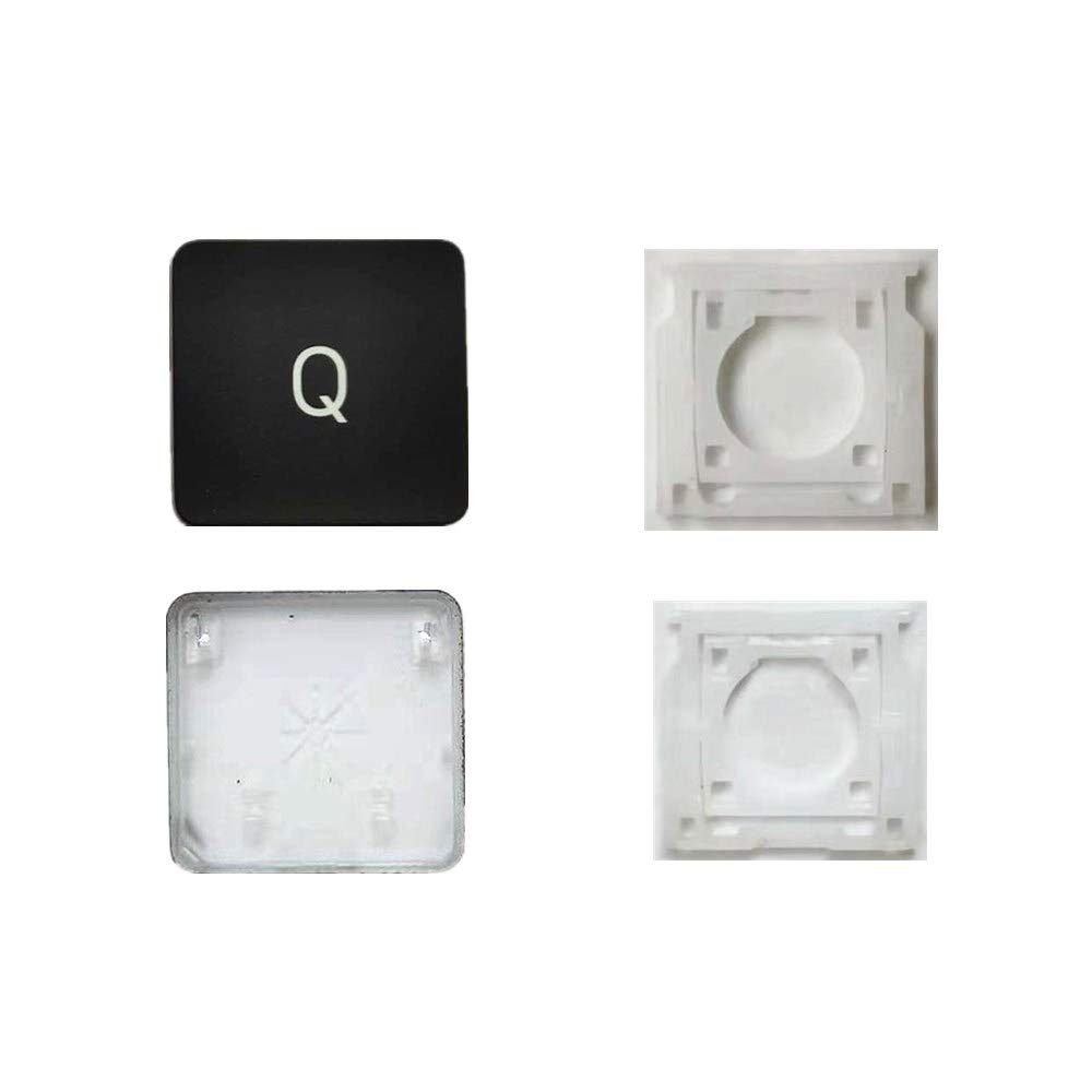 Replacement Q Key Cap & Hinges for MacBook Pro A1425 A1502 A1398 & MacBook Air A1369 A1466 A1370 A1465 - Fix Broken or Missing Keyboard Keys - Perfect for Typing, Coding & Office Work