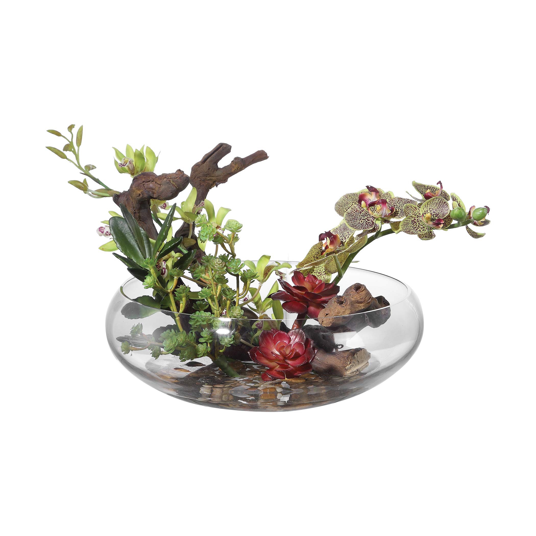 Vhomes Lights Hala Silk Centerpiece - Elegant Floral Table Decor for Weddings, Dining Room, and Home Decoration