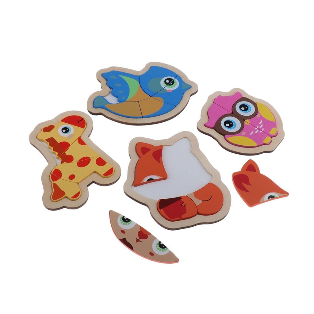 Enakshi Wooden Jigsaw Puzzle for Kids - Educational Animal Puzzle Toys for Toddlers & Preschoolers | Learning & Pretend Play | Handcrafted Wooden Toys for Early Childhood Development - Perfect for Birthday Gifts & Classroom Activities