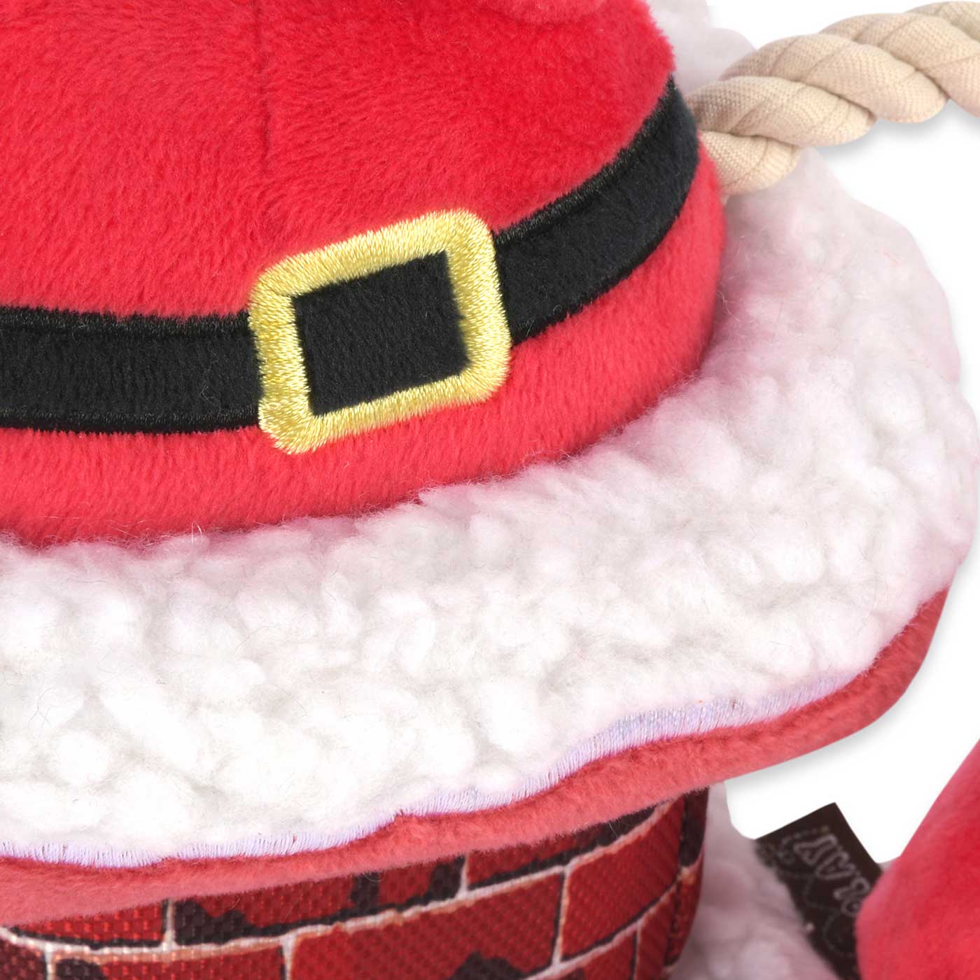 P.L.A.Y. Merry Woofmas Clumsy Santa Dog Toy - Christmas Pet Gift for Small & Medium Dogs - Fun Holiday Chew Toy for Puppies - Perfect for Indoor Play & Christmas Stocking Stuffers