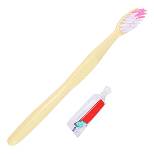 EXCEART 100 Pack Disposable Toothbrushes with Toothpaste - Travel Size Plastic Toothbrush Set for Home, Hotel, Camping & Emergency Kits | Perfect for Guests, Business Trips & On-the-Go Oral Care