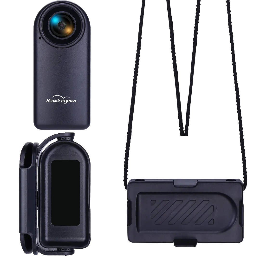 Hawkeye 4K Ultra HD Action Camera - 12MP Sony Sensor, 5-23V, 34.5g Lightweight - Perfect for Pet Monitoring, Sports & Outdoor Adventures