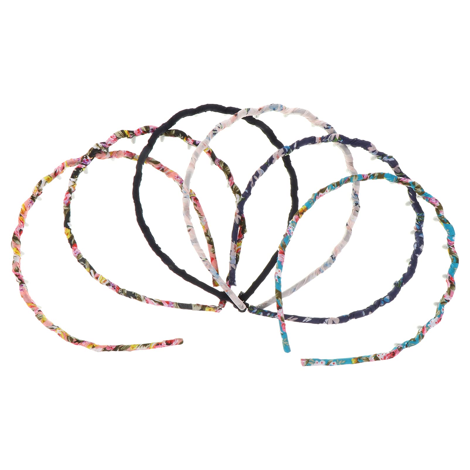 Lurrose Shark Tooth Headband for Men & Women - 6pcs Plastic Tooth Hair Band, Stylish Hair Hoop Headwear Accessory for Daily Wear, Parties, and Outdoor Activities