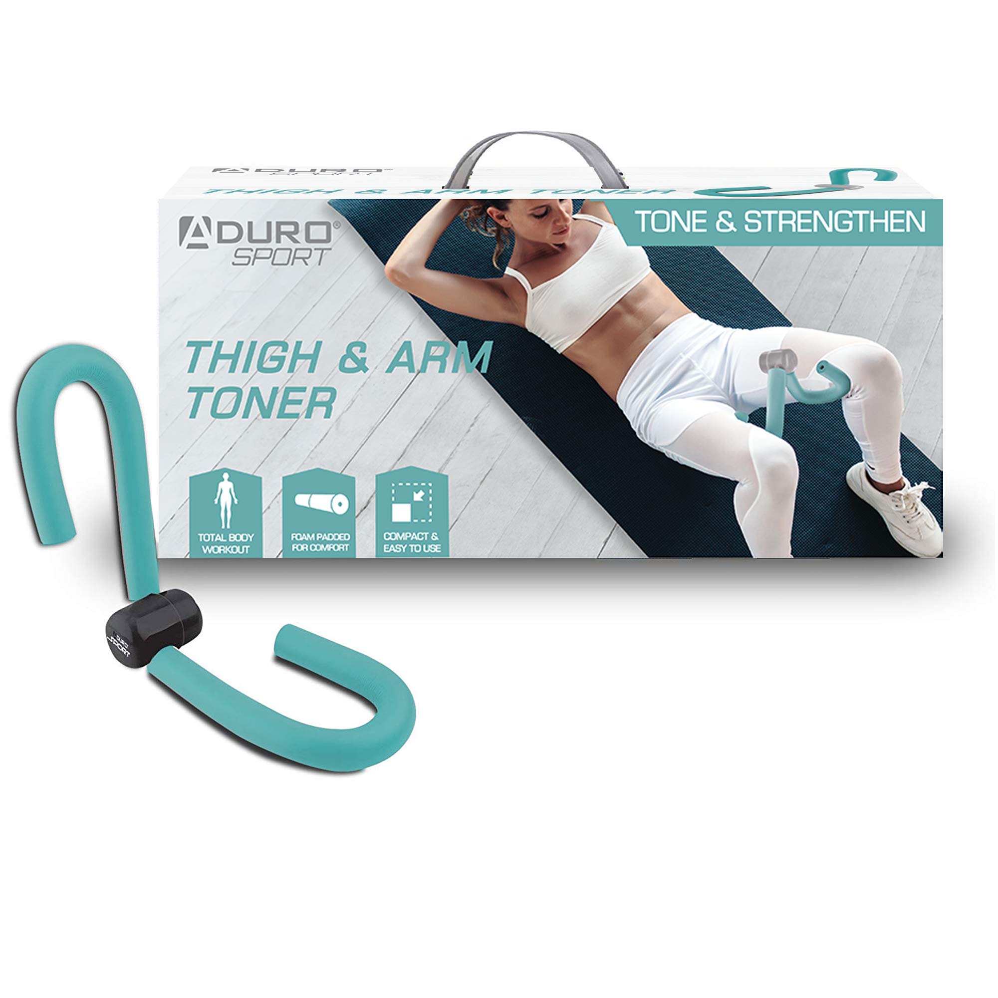 Aduro Sport Thigh Master - Inner Thigh Exercise Equipment for Women, Full Size Thigh Toner & Leg Workout Trainer [Upgraded Version] - Perfect for Home Gym, Pilates & Fitness Training