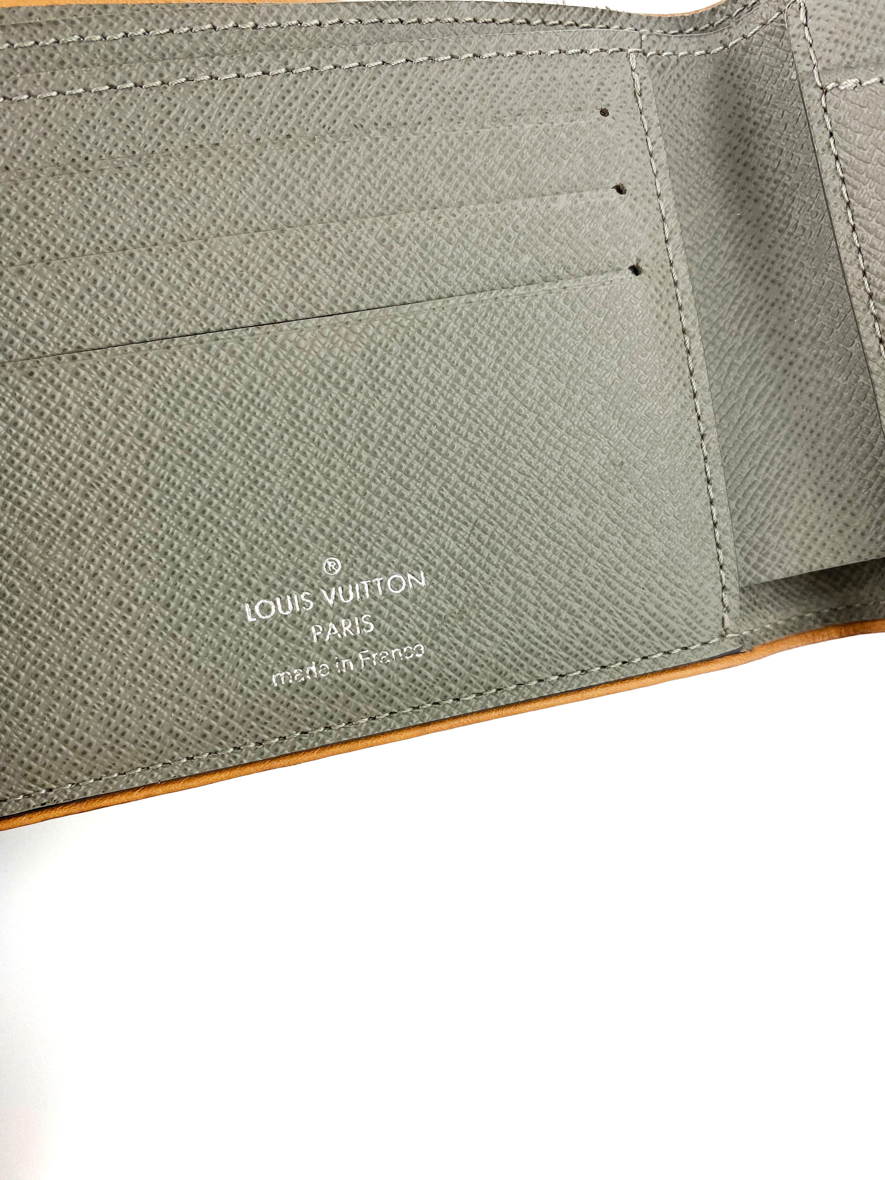 Authentic Louis Vuitton Silver Monogram Titanium Wallet for Men - Luxury Slim RFID Blocking Bifold Wallet - Perfect for Business, Travel & Everyday Use