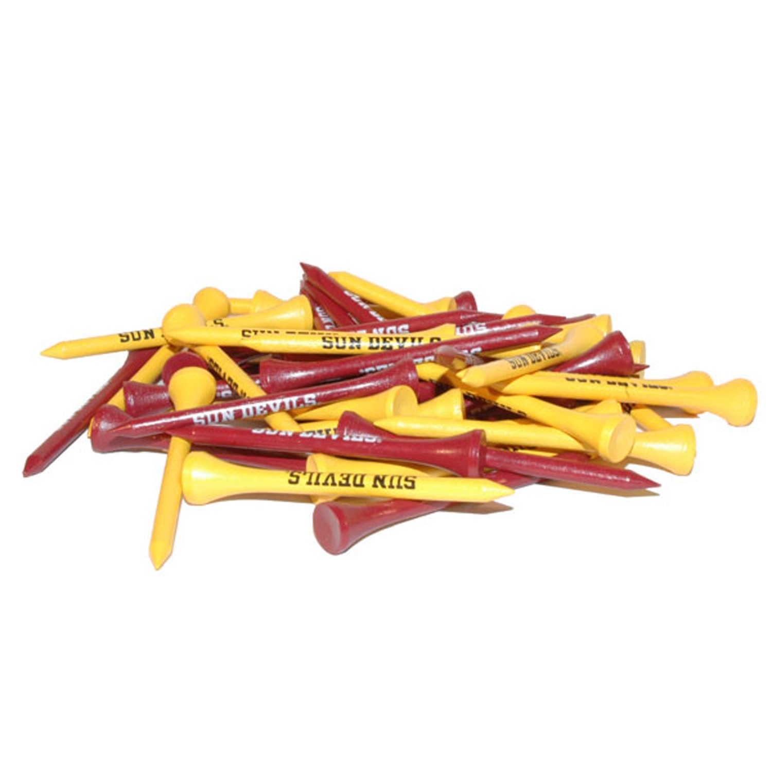 Team Golf NCAA Golf Tees - Pack of 50, Premium Wooden Golf Tees for Driving Range & Course Play - Perfect for College Golf Tournaments & Practice Sessions
