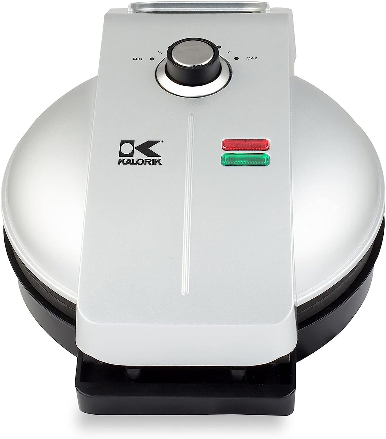 Kalorik Mess-Free Easy Pour Waffle Maker - Non-Stick Belgian Waffle Iron with Drip Tray - Perfect for Breakfast, Brunch & Family Gatherings