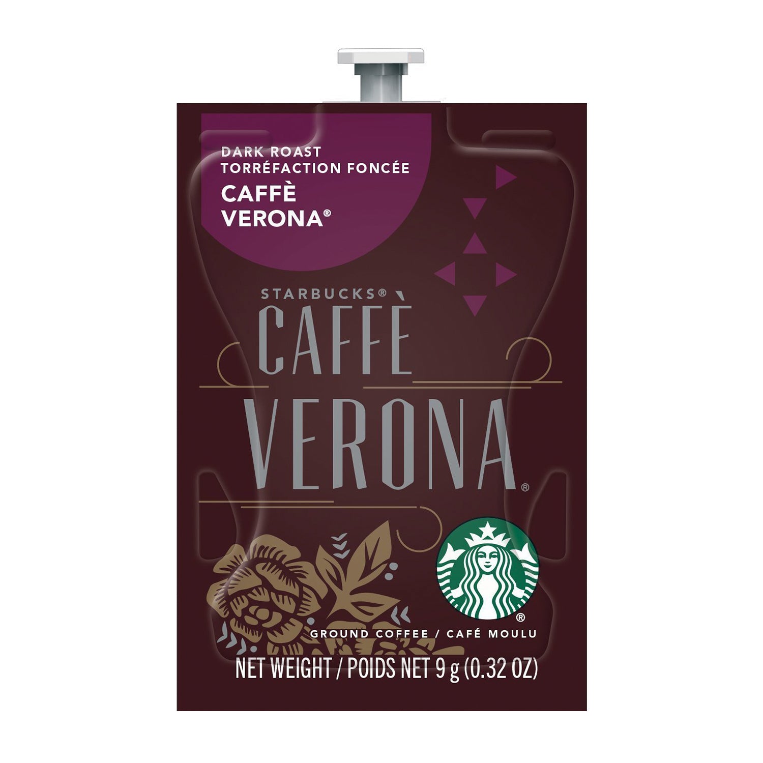 Starbucks Caffe Verona Coffee Freshpacks - 19 Count or 76 Case - Premium Ground Coffee for Home, Office & Travel