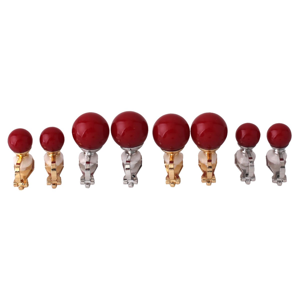 1-5 Pairs Hypoallergenic Clip On Pearl Earrings for Women - Non Piercing Fashion Jewelry Set for Parties, Weddings & Special Occasions