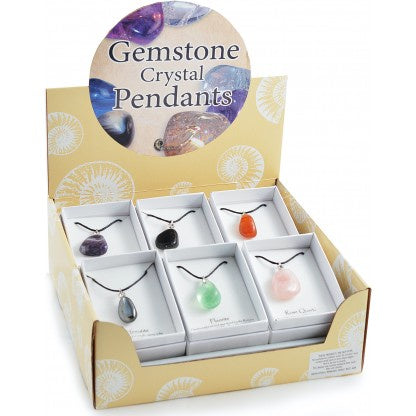 Gemstone Pendant Necklace for Women - Natural Crystal Healing Jewelry - Perfect for Gifts, Meditation & Spiritual Energy