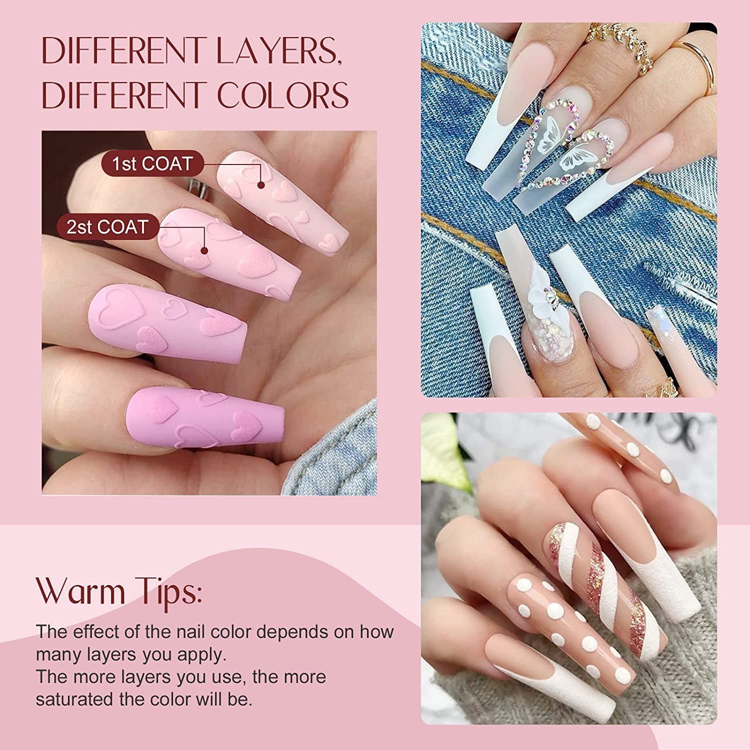 SAVILAND 36 Colors Dip Powder Set - Quick-Drying Glitter Nail Kit for DIY Salon & Home Use